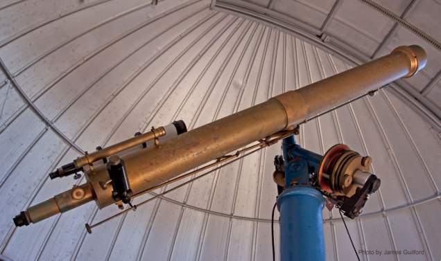 Vintage Brashear Telescope of Brooks Observatory - by James Guilford