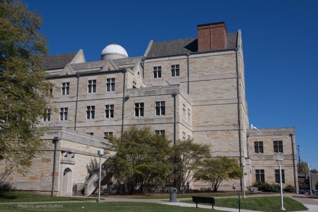 Brooks Observatory atop McMaster Hall, University of Toledo - Photo by James Guilford