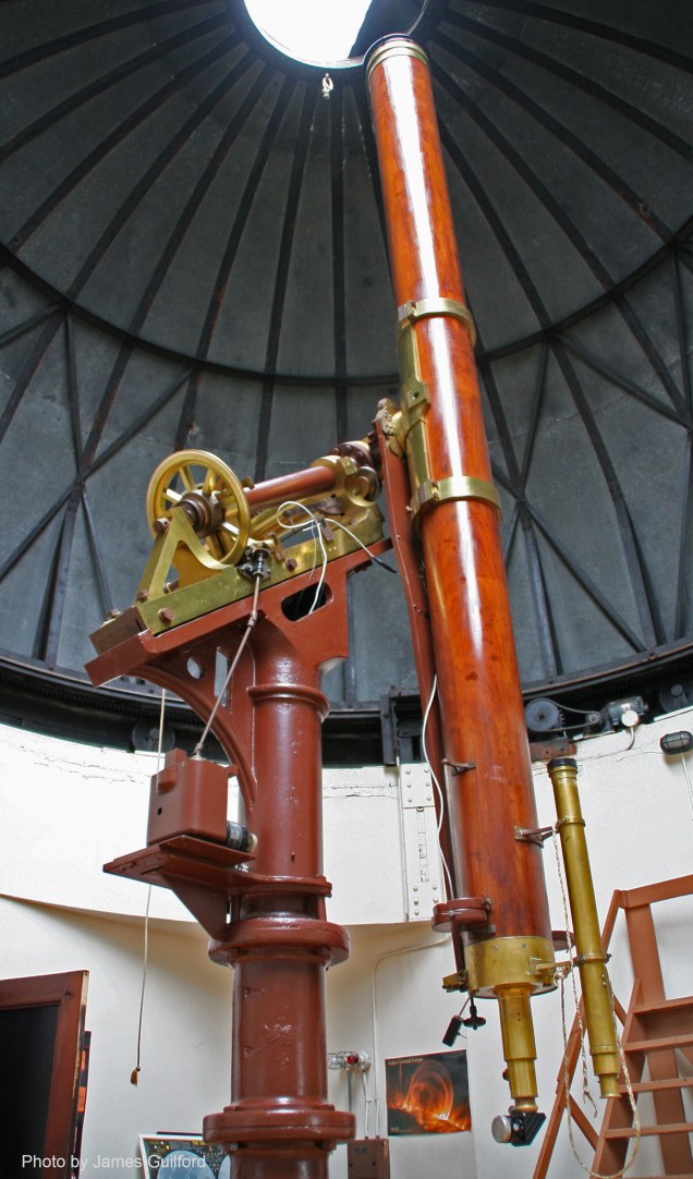 Photo: Merz and Mahler 11-inch Refractor. Ca. 1843. Photo by James Guilford