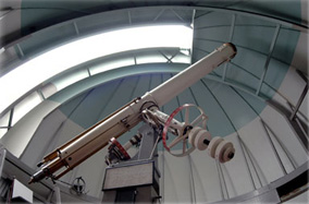 Photo: Telescope of Ralph Mueller Observatory