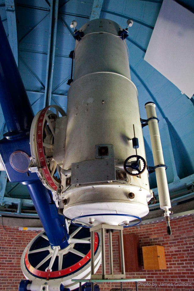 Photo: Reflecting Telescope of Nassau Astronomical Station. Photo by James Guilford.