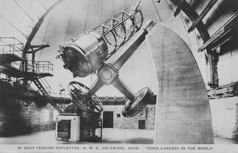Photo: Antique Postcard of Perkins 61-inch Telescope
