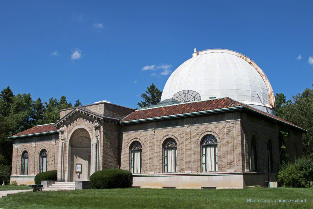 Photo: Perkins Observatory - July 2015. Photo by James Guilford.