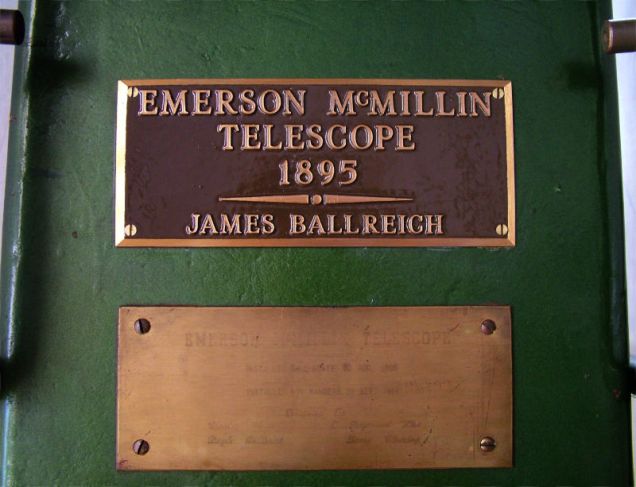 Photo: Dedication Plaques on Telescope Pier